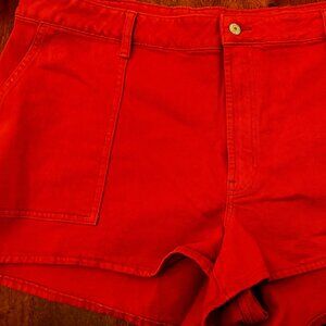 NWT Old Navy Red High-Rise Shorts